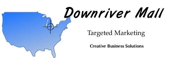 Downriver Mall Logo, Downriver Michigan